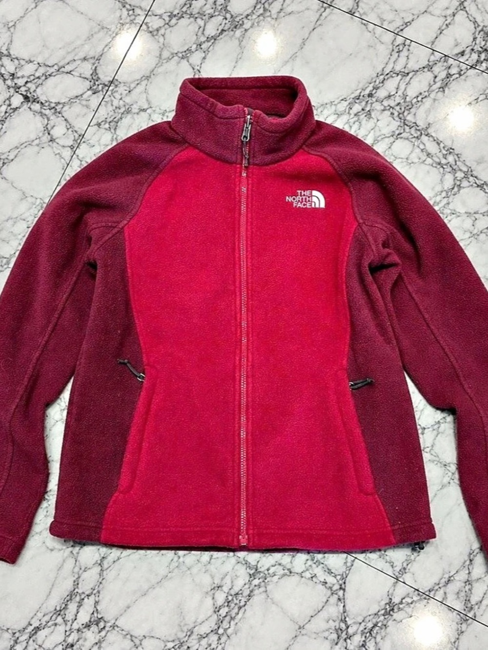 The North Face Women's Red Fleece Jacket Size Medium Like New